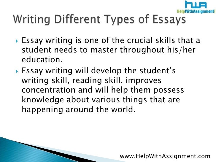 types of essays examples
